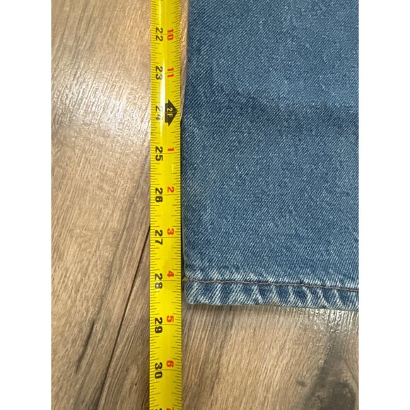 L.L. Bean Classic Fit Jeans 40x29 Mens Blue Denim With Plaid Lining 100% Cotton - Picture 12 of 13